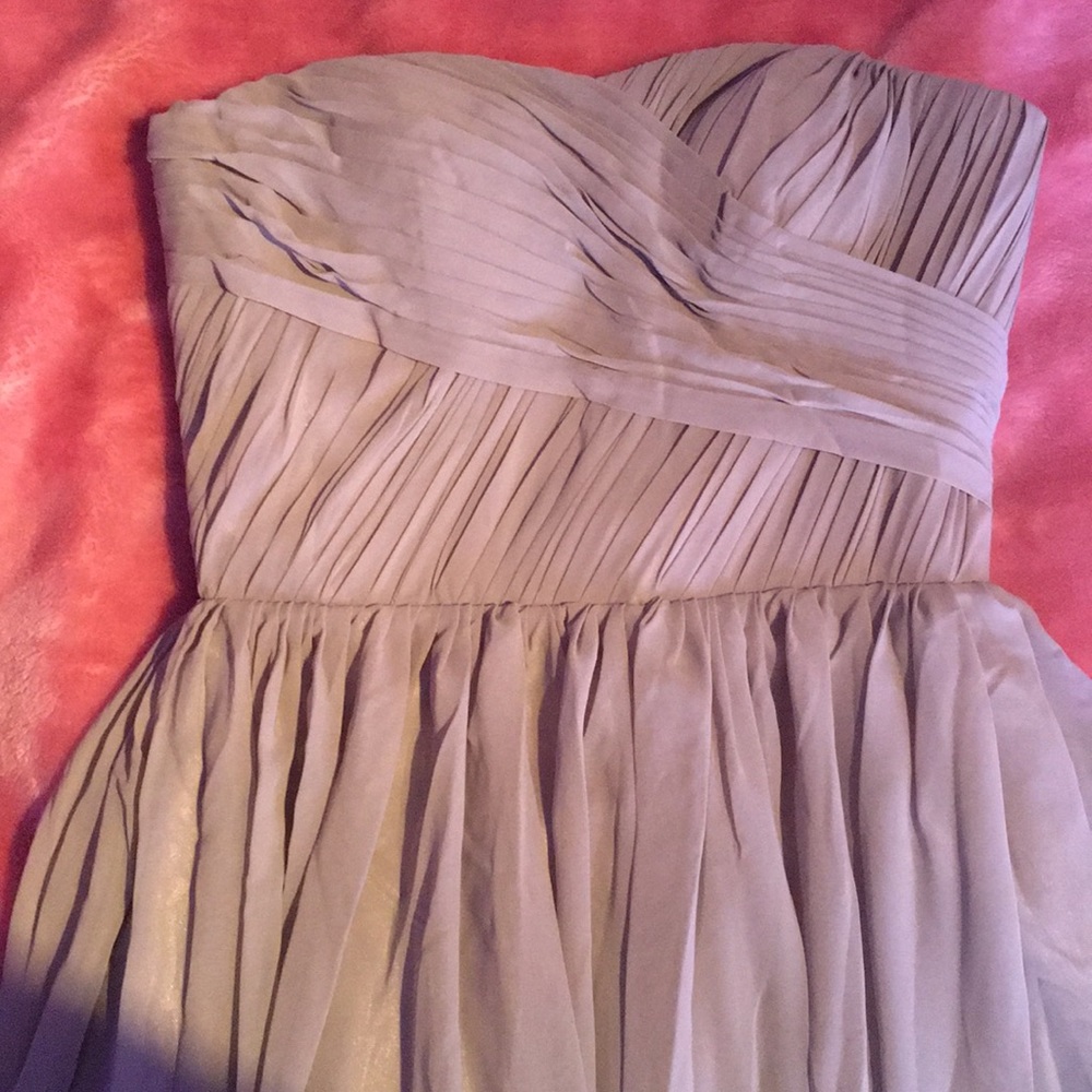 Grey Stapless Simply Bridal Prom dress